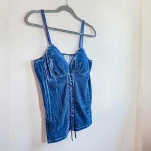 Vintage Y2K 725 Originals Velvet Corset Tank